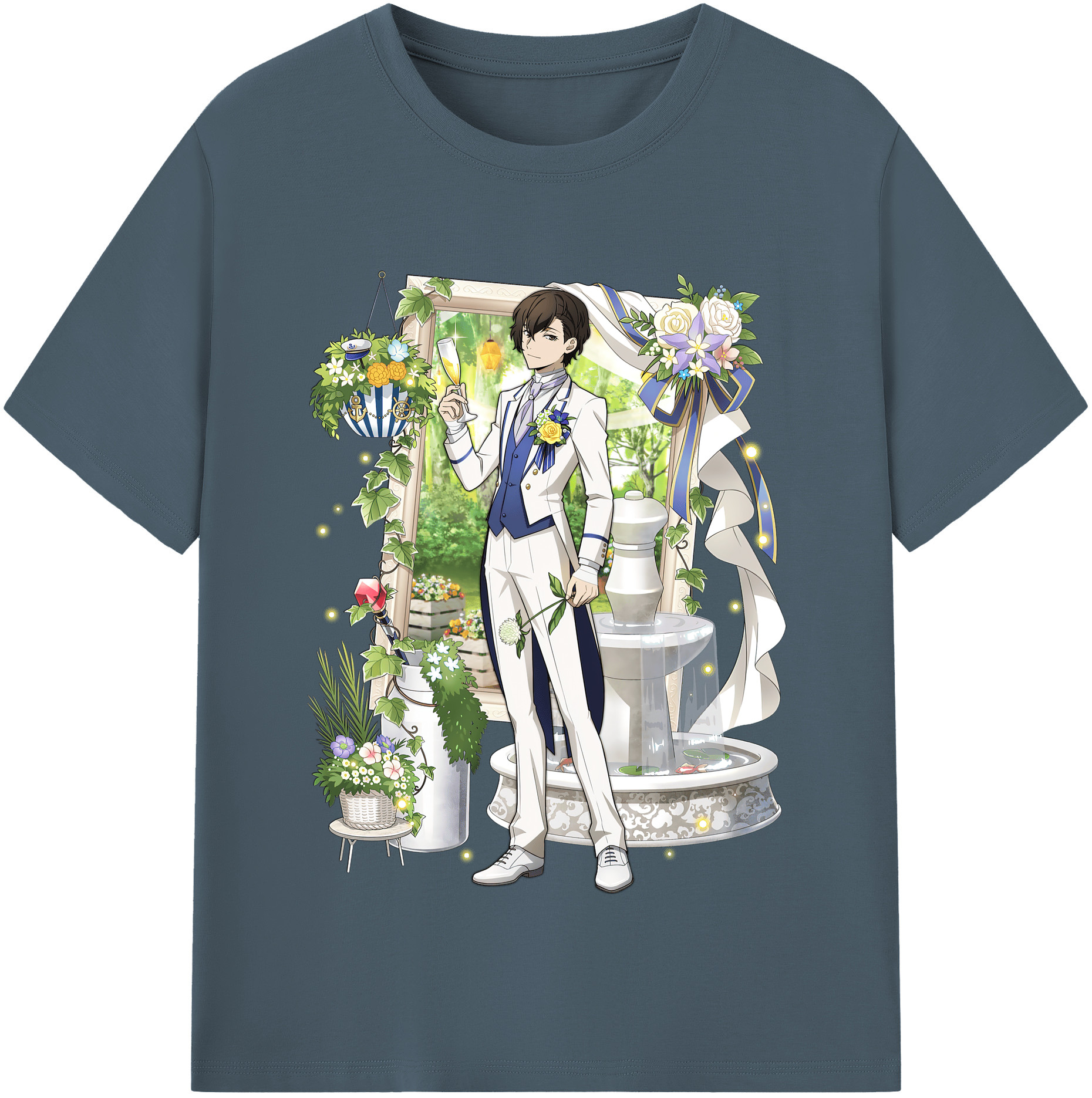 （画像用） 文豪ストレイドッグス Bungo Stray Dogs 綿100％半袖Tシャツ（フロントプリント）
